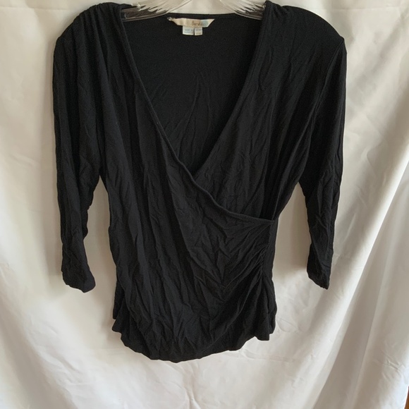 Boden long sleeved surplice wrap top in- US 10 petite /UK 14 petite - Picture 1 of 1